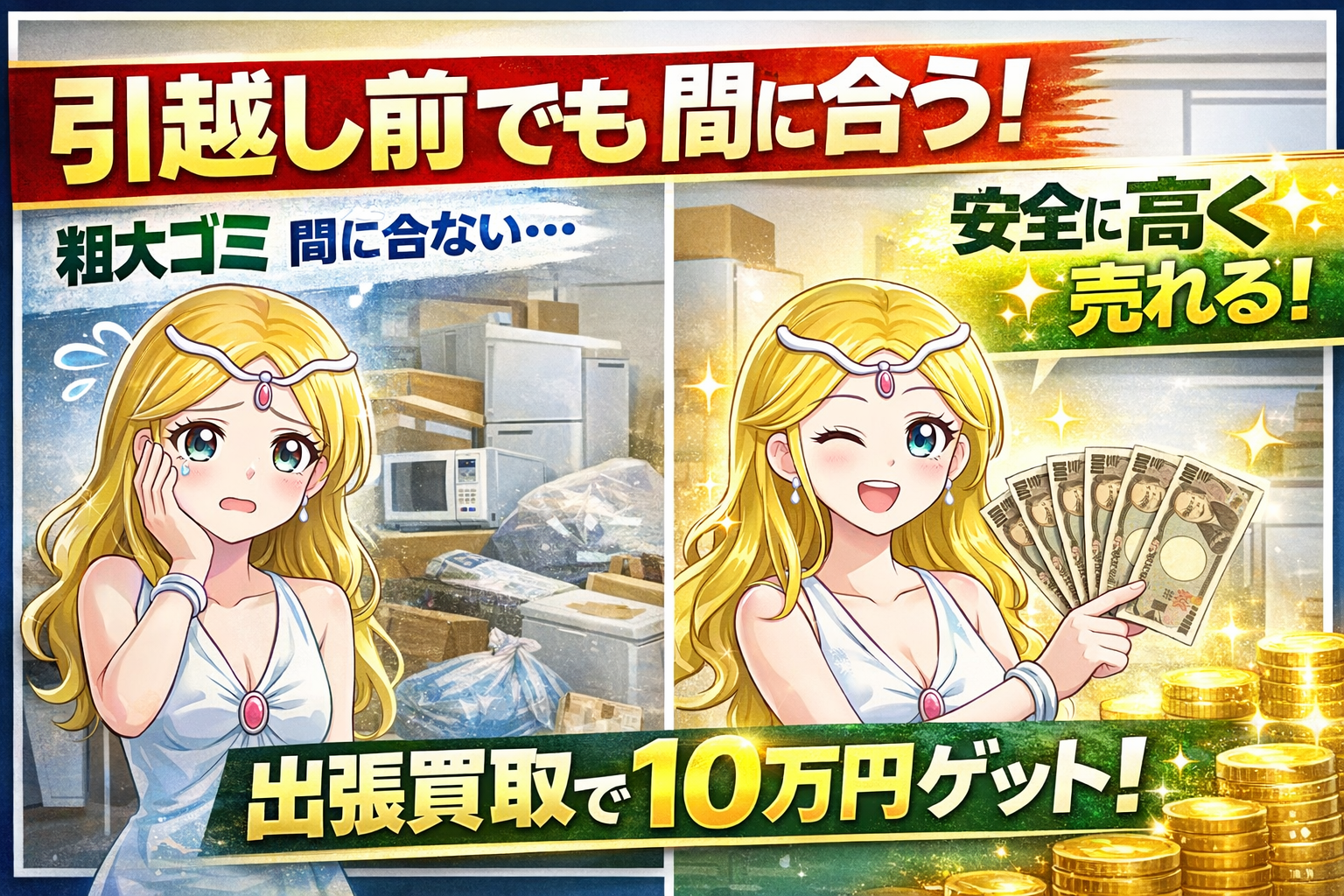 【2026年最新】引越しゴミが間に合わない！東京・神奈川で粗大ゴミが出せない時の対処法と安全な出張買取