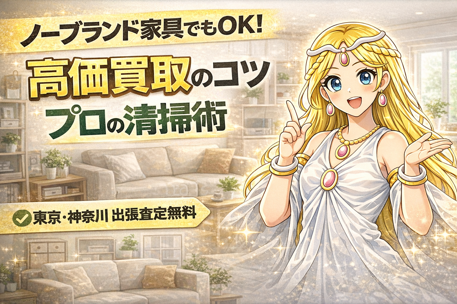 プロが直伝】ノーブランド家具でも高価買取は狙える！査定額を劇的にアップさせる「魔法の清掃テクニック」と3つの秘策